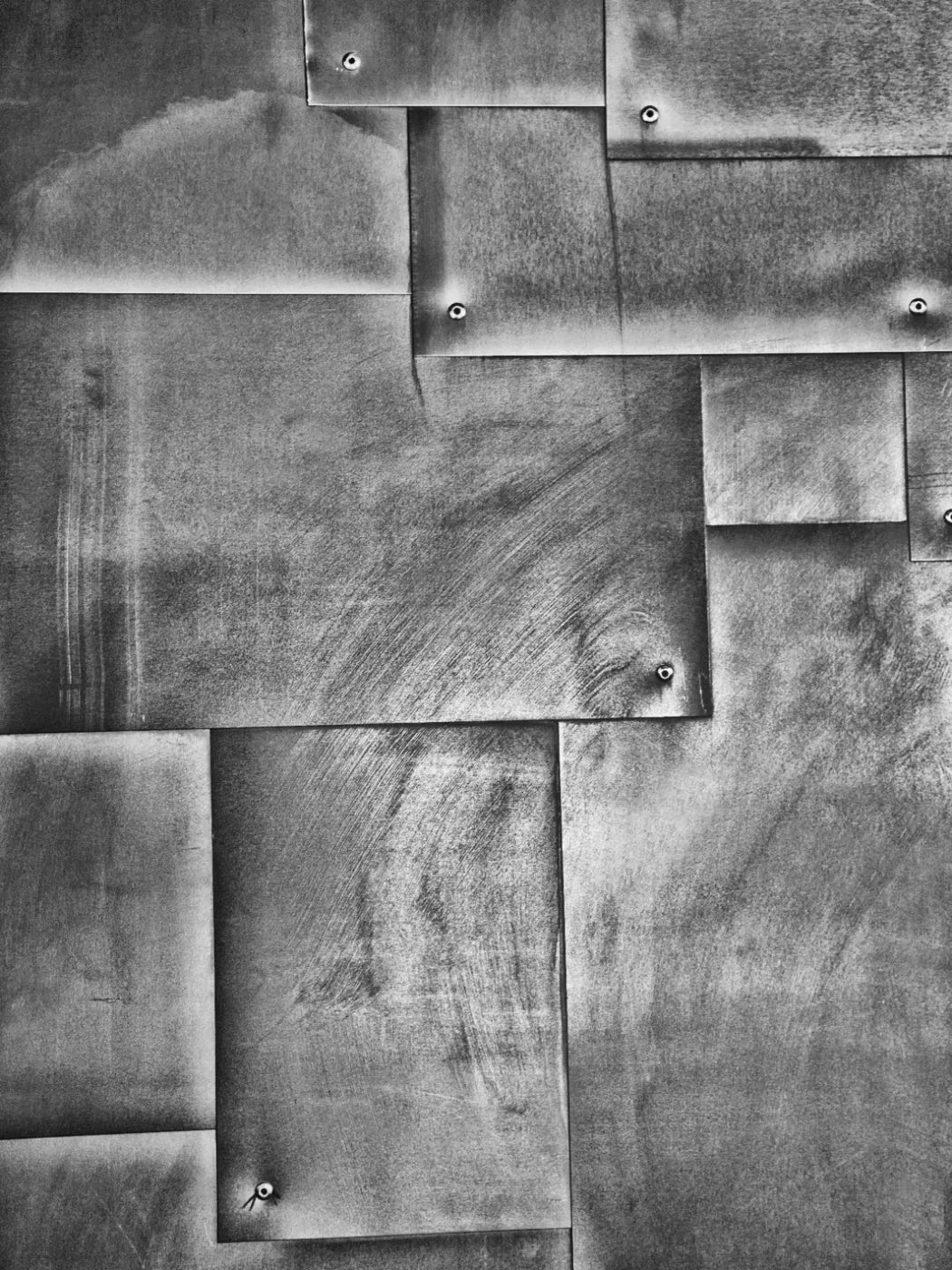 Tin Patch Black And White 5’X6’8’’ Fleece (60 X 80 Inch) Backdrop