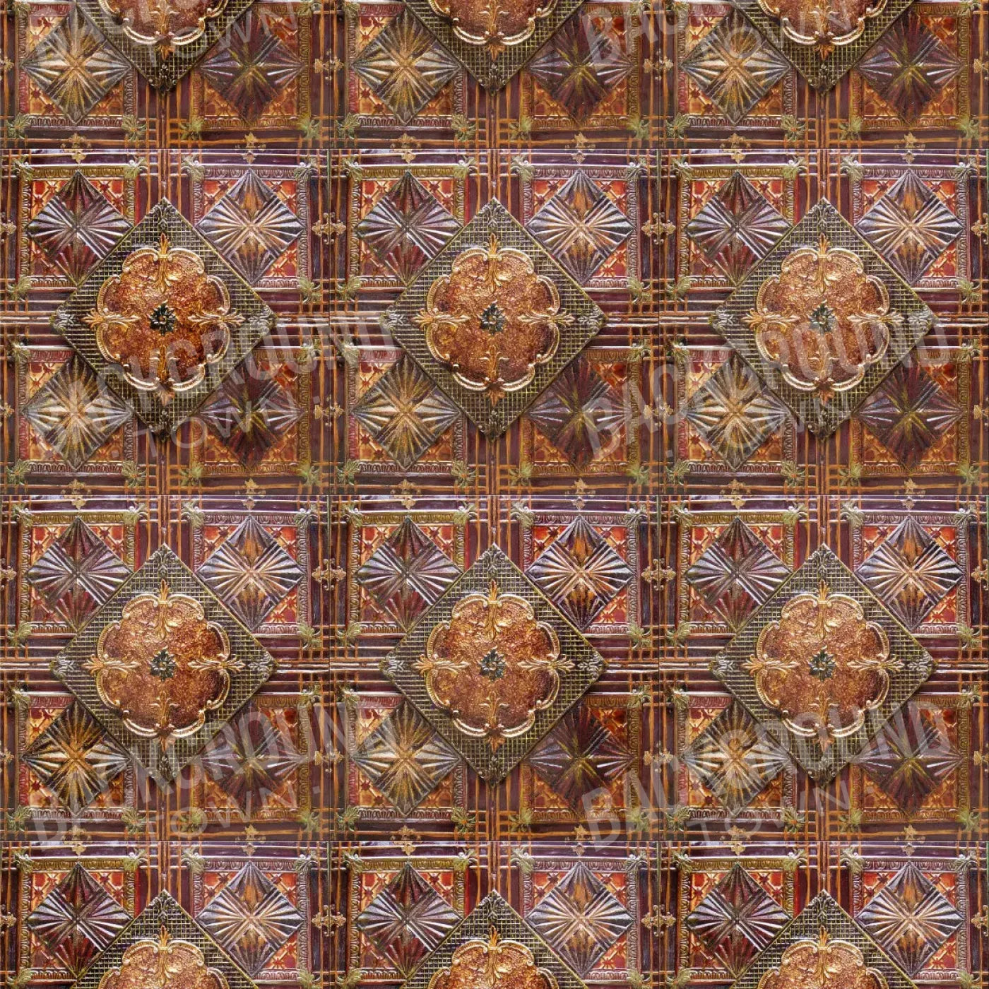 Tin Rubbermat Floor 8X8 ( 96 X Inch )