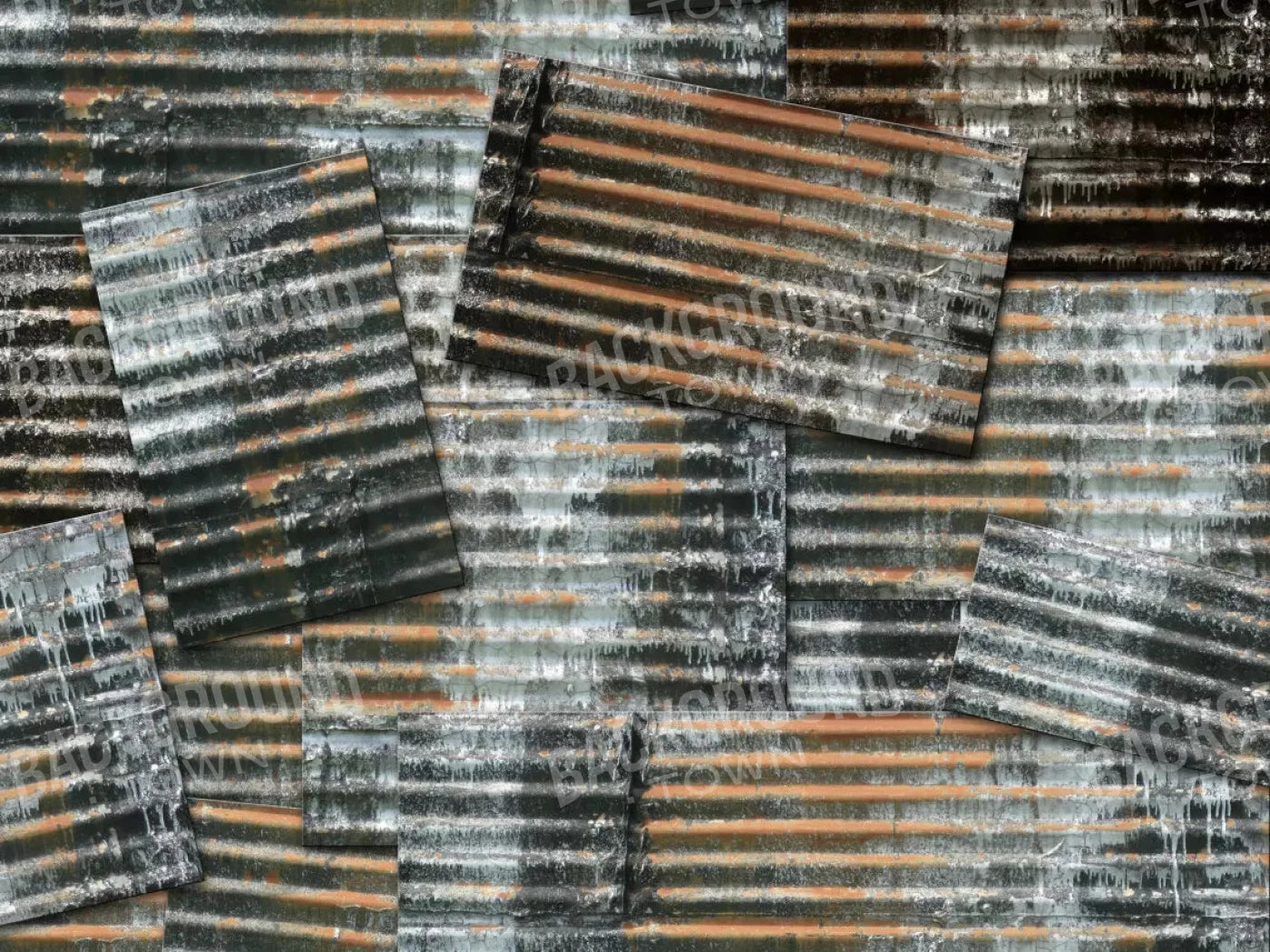 Tin Wall 10X8 Fleece ( 120 X 96 Inch ) Backdrop