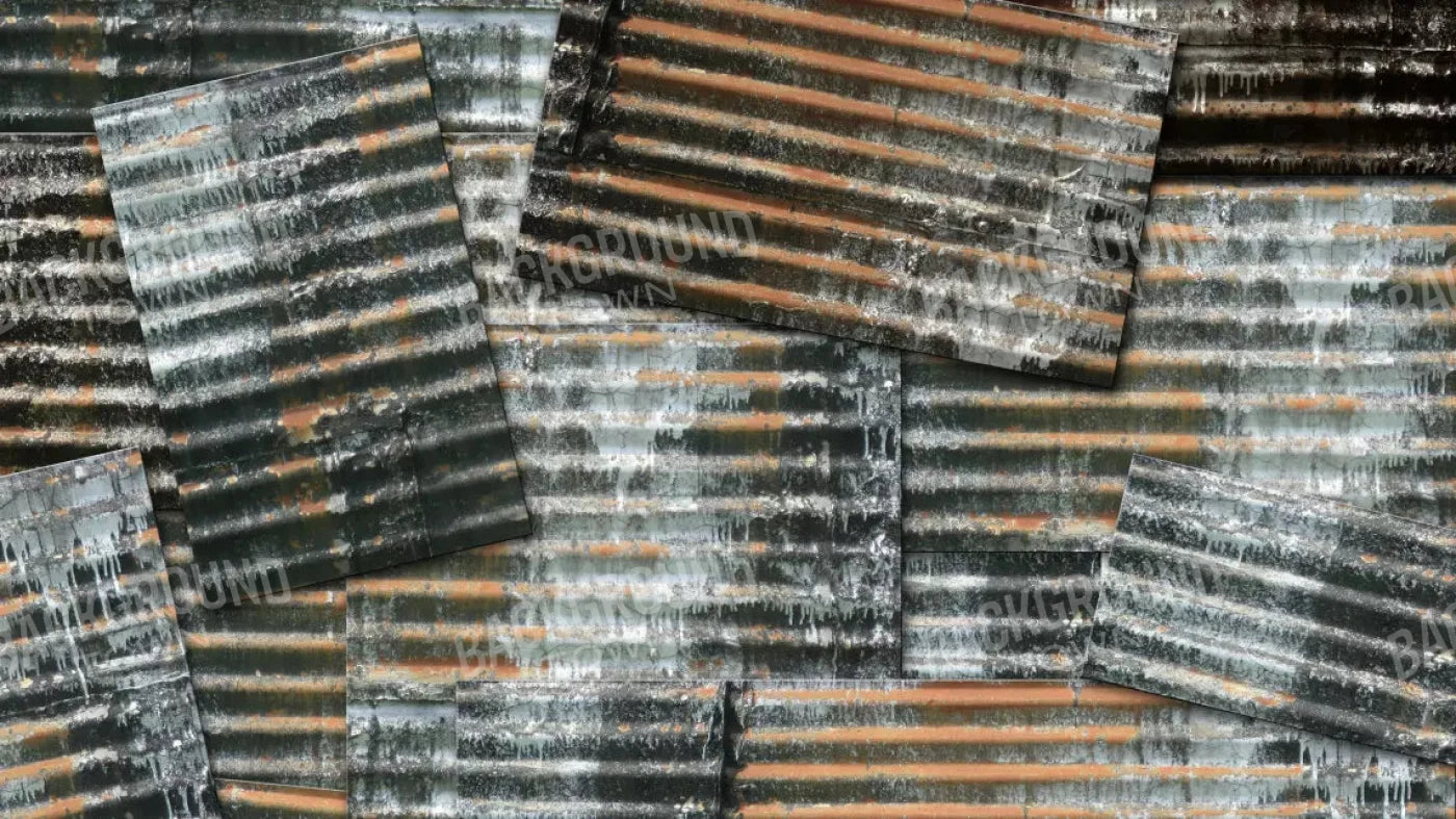 Tin Wall 14X8 Ultracloth ( 168 X 96 Inch ) Backdrop