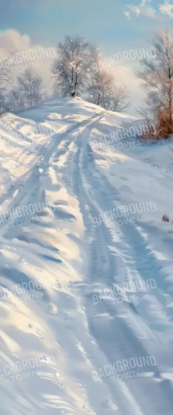 Tobogganing Hill Sweep 5’x12’ UltraCloth for Westcott X-Drop (60 x 144 inch) Backdrop