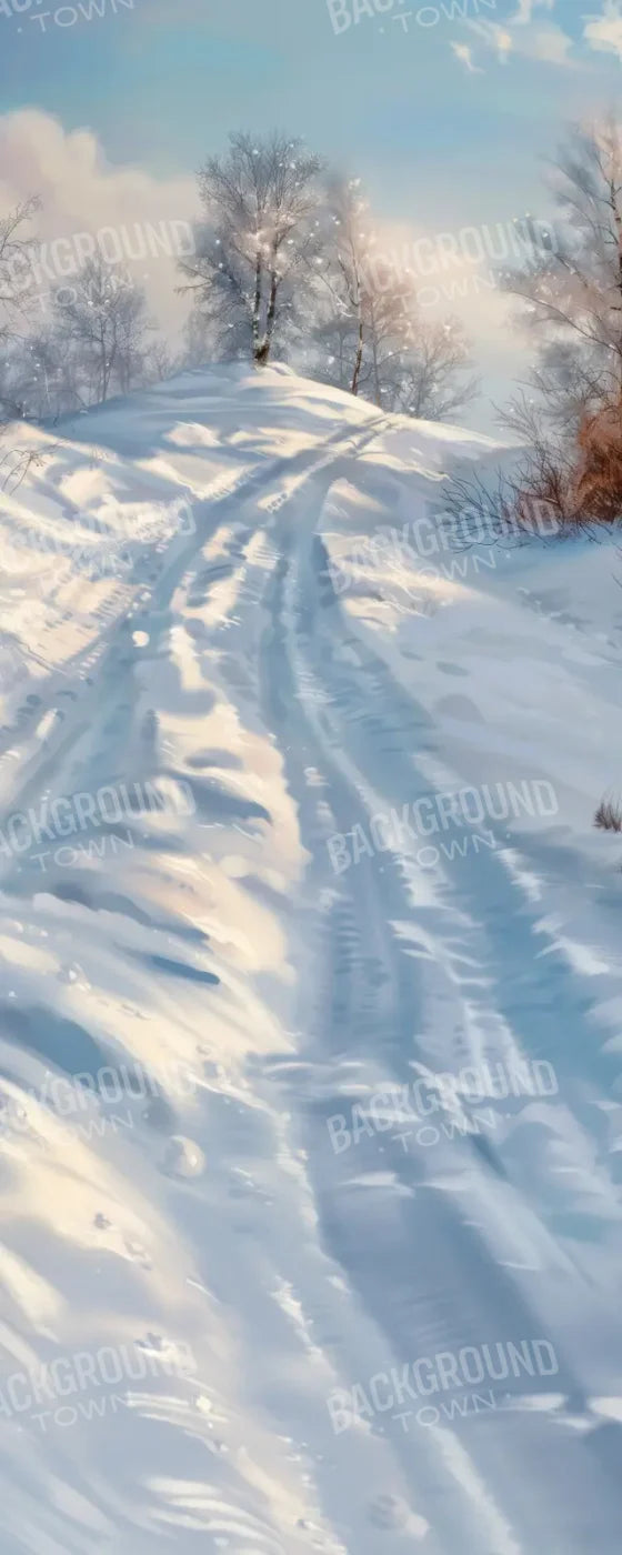 Tobogganing Hill Sweep 8’x20’ UltraCloth (96 x 240 inch) Backdrop