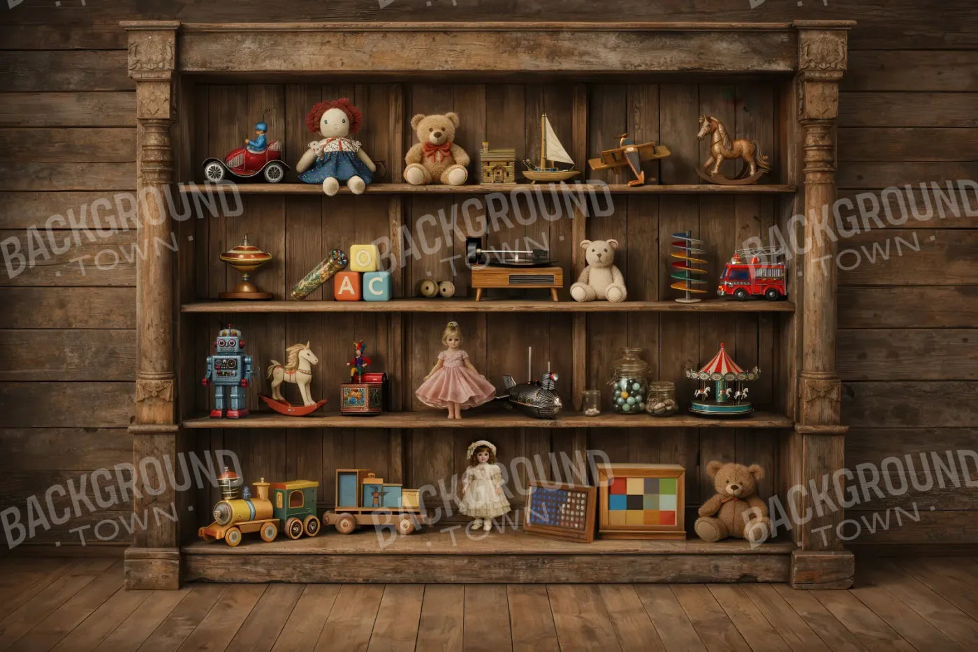 Toys In The Attic 12’x8’ UltraCloth (144 x 96 inch) Backdrop