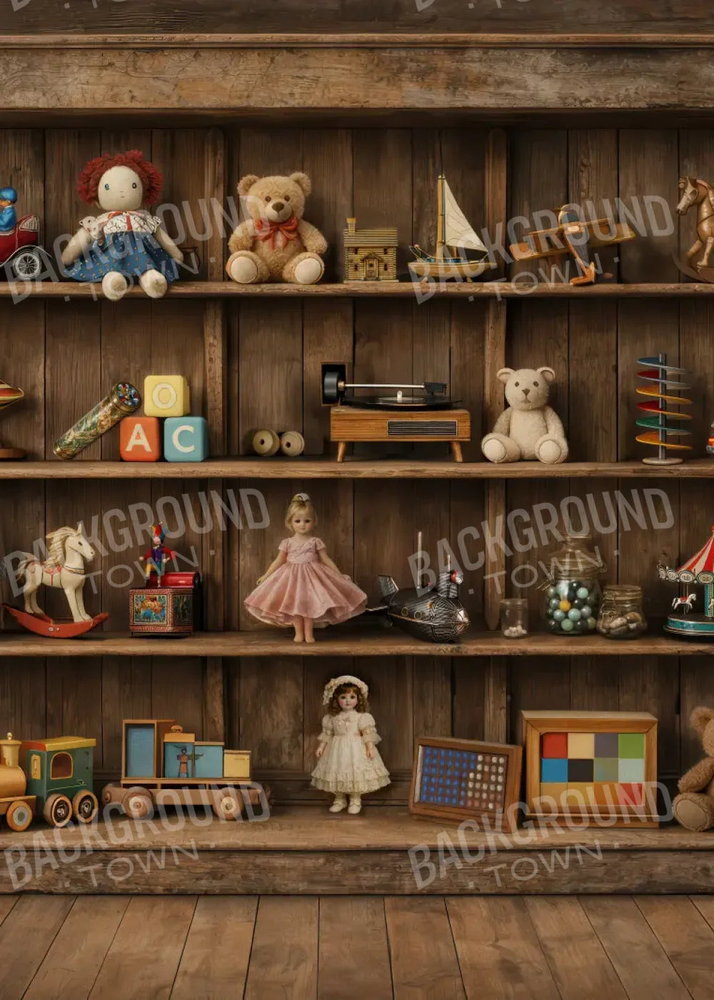 Toys In The Attic 5’x7’ UltraCloth (60 x 84 inch) Backdrop