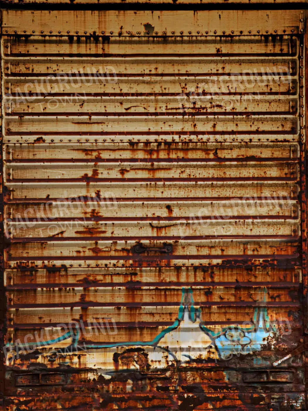 Train Car 5X68 Fleece ( 60 X 80 Inch ) Backdrop