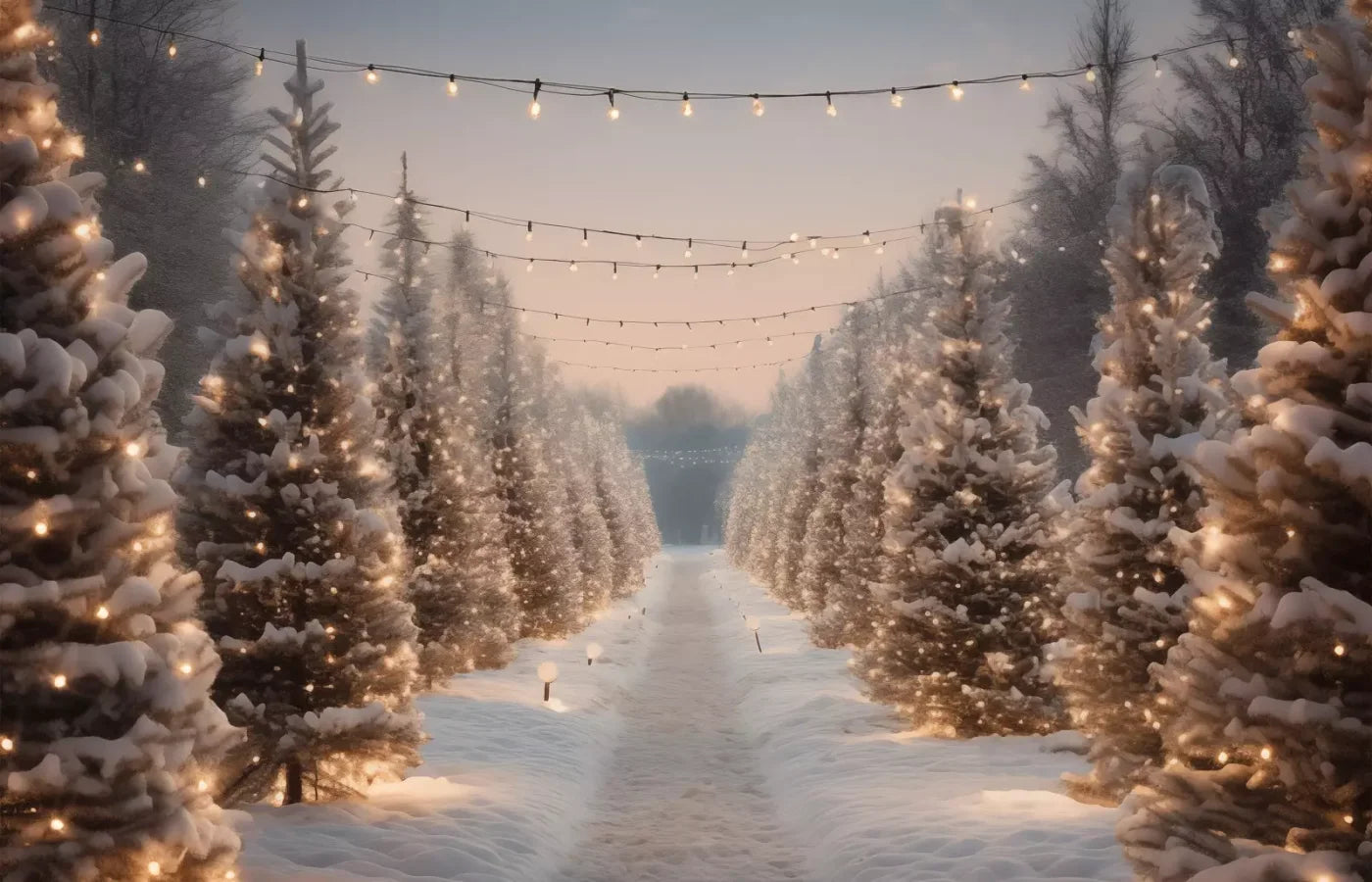 Tree Farm 3 14X9 Ultracloth ( 168 X 108 Inch ) Backdrop