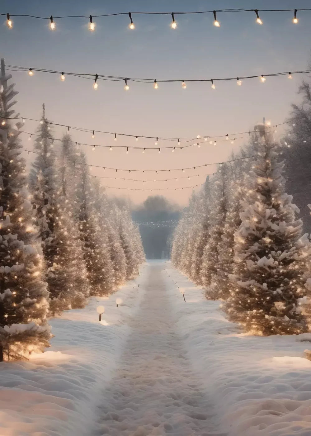 Tree Farm 3 5X7 Ultracloth ( 60 X 84 Inch ) Backdrop