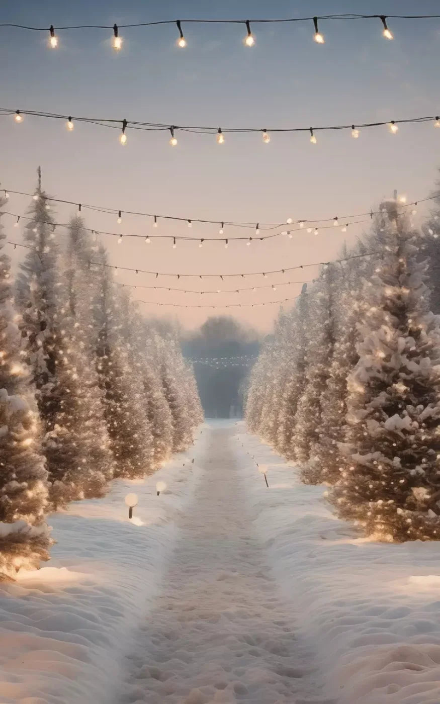 Tree Farm 3 5X8 Ultracloth ( 60 X 96 Inch ) Backdrop