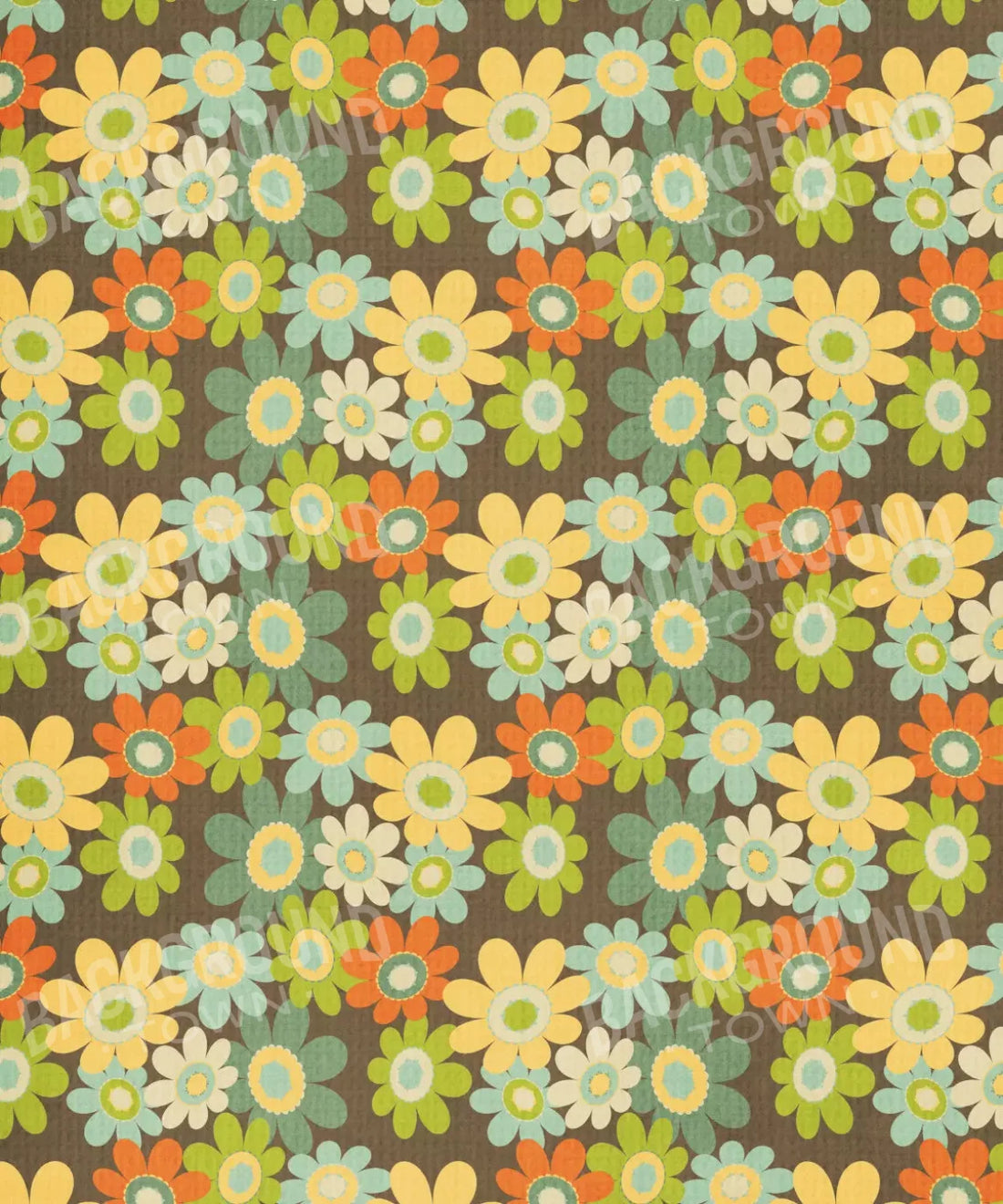 Green Floral Backdrop for Photography