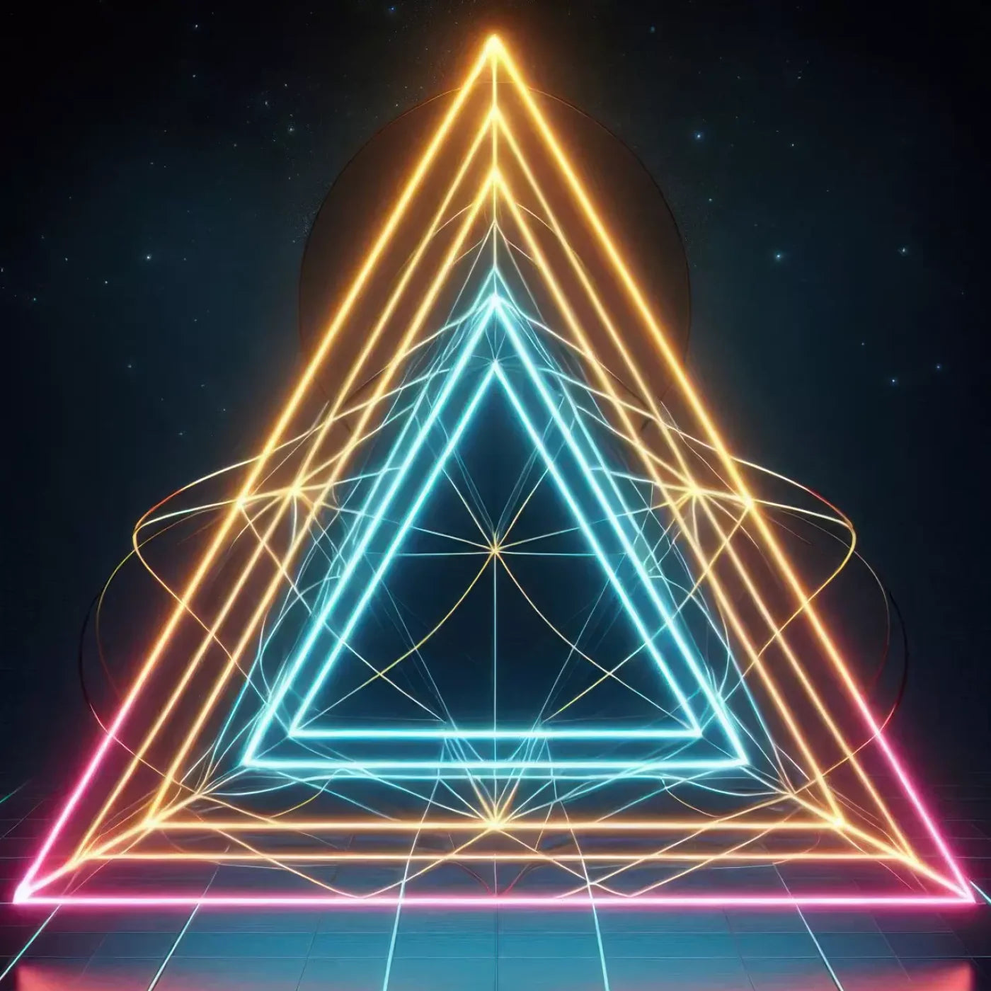 Triangle Of Colors 10’X10’ Ultracloth (120 X Inch) Backdrop