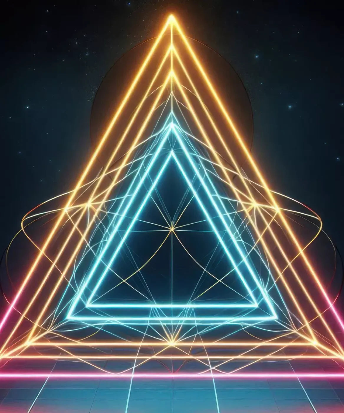 Triangle Of Colors 10’X12’ Ultracloth (120 X 144 Inch) Backdrop