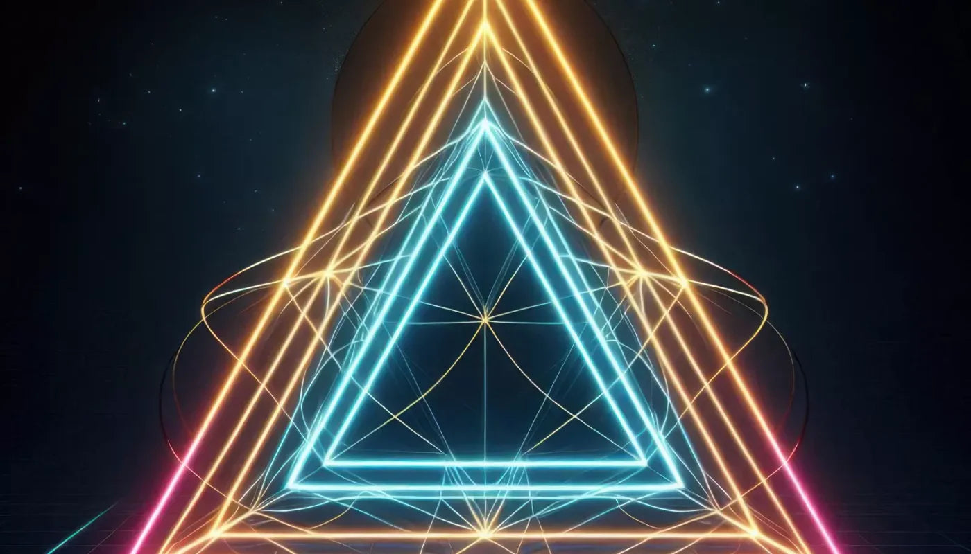 Triangle Of Colors 14’X8’ Ultracloth (168 X 96 Inch) Backdrop