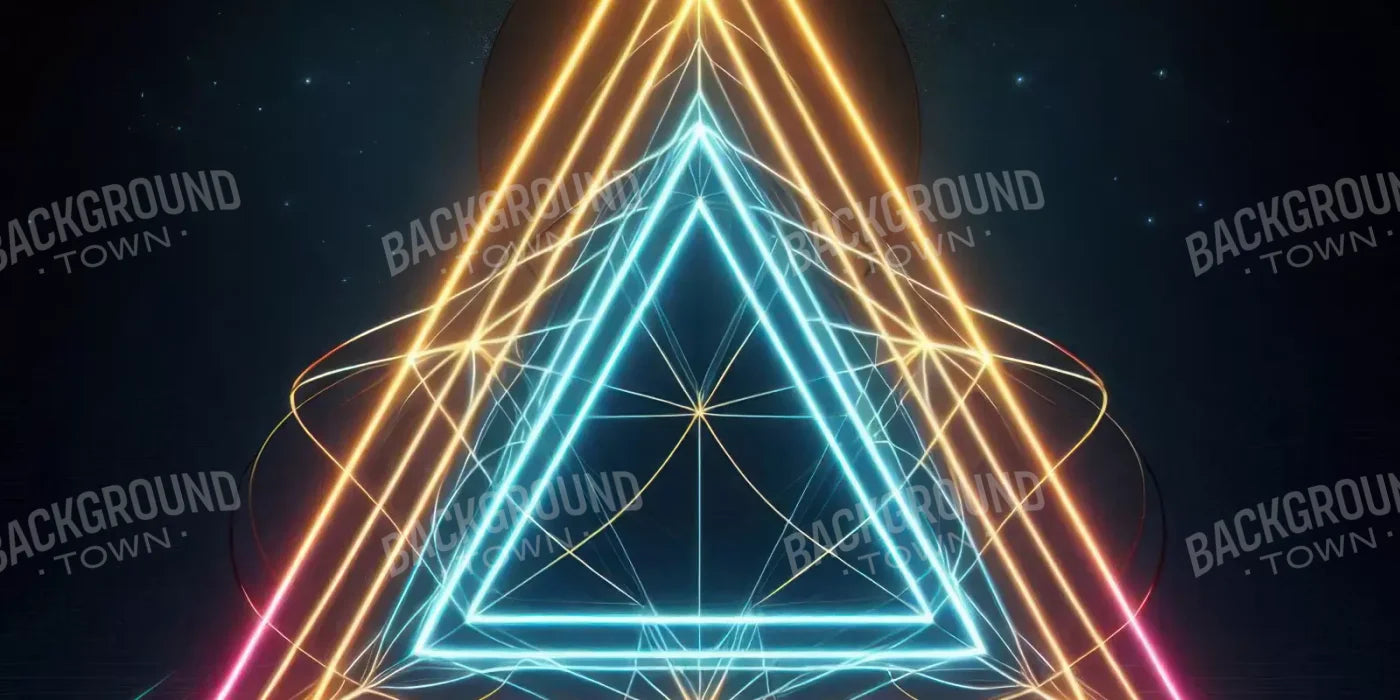 Triangle Of Colors 20’X10’ Ultracloth (240 X 120 Inch) Backdrop