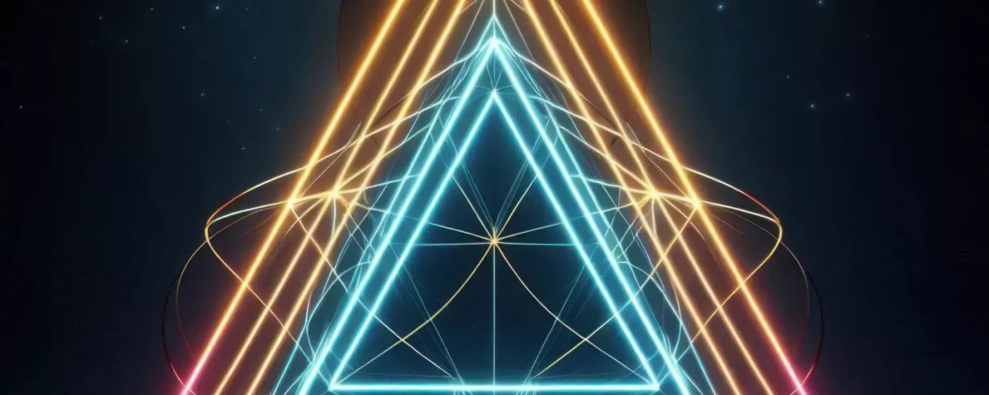 Triangle Of Colors 20’X8’ Ultracloth (240 X 96 Inch) Backdrop