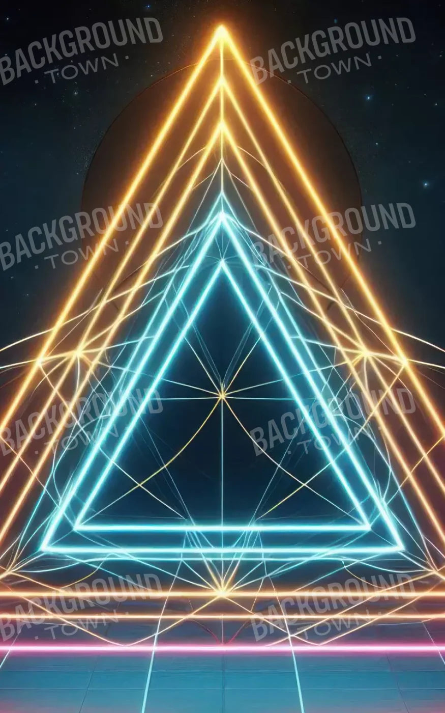 Triangle Of Colors 5’X8’ Ultracloth (60 X 96 Inch) Backdrop