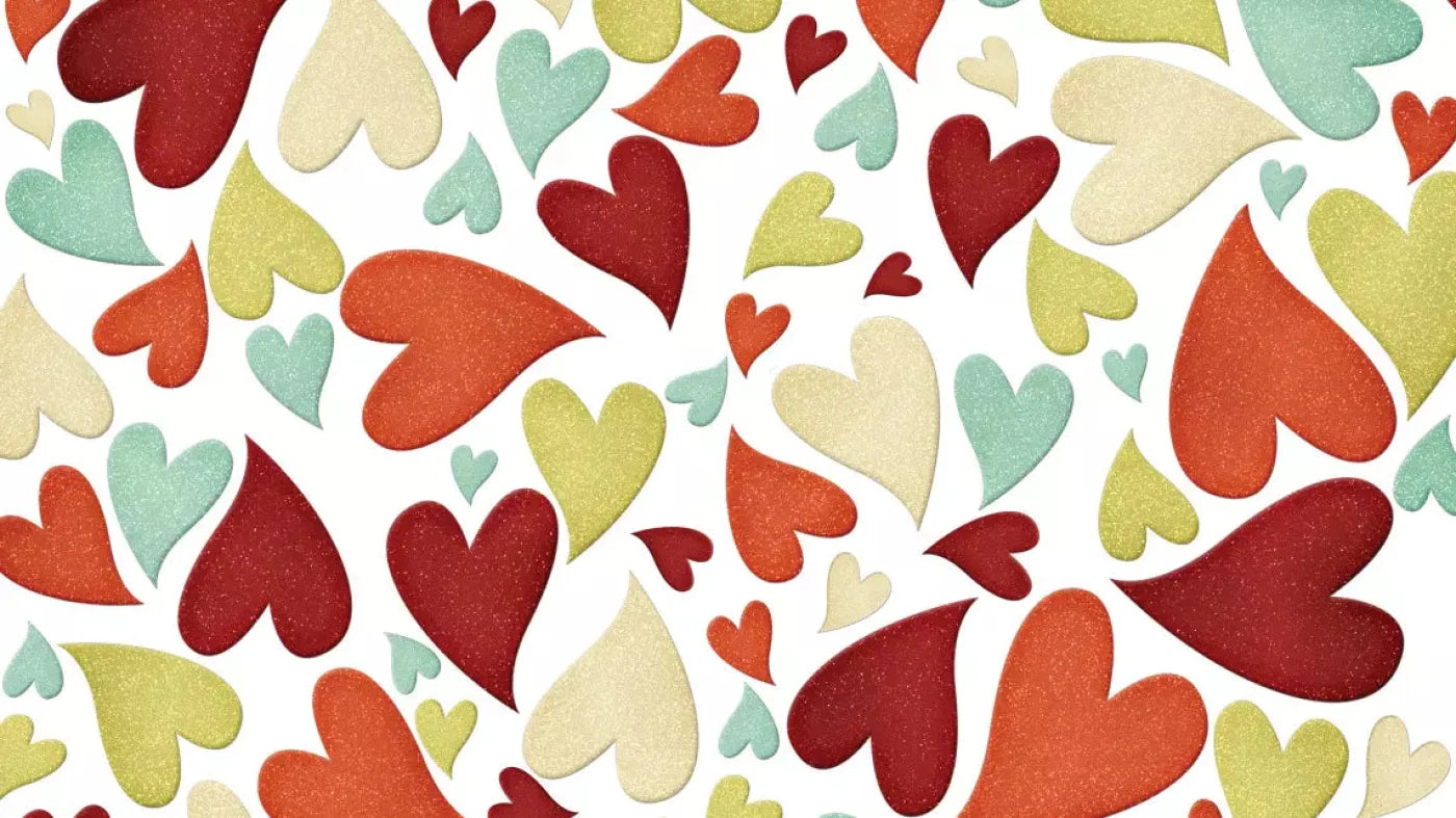 Tumbled Hearts 14X8 Ultracloth ( 168 X 96 Inch ) Backdrop