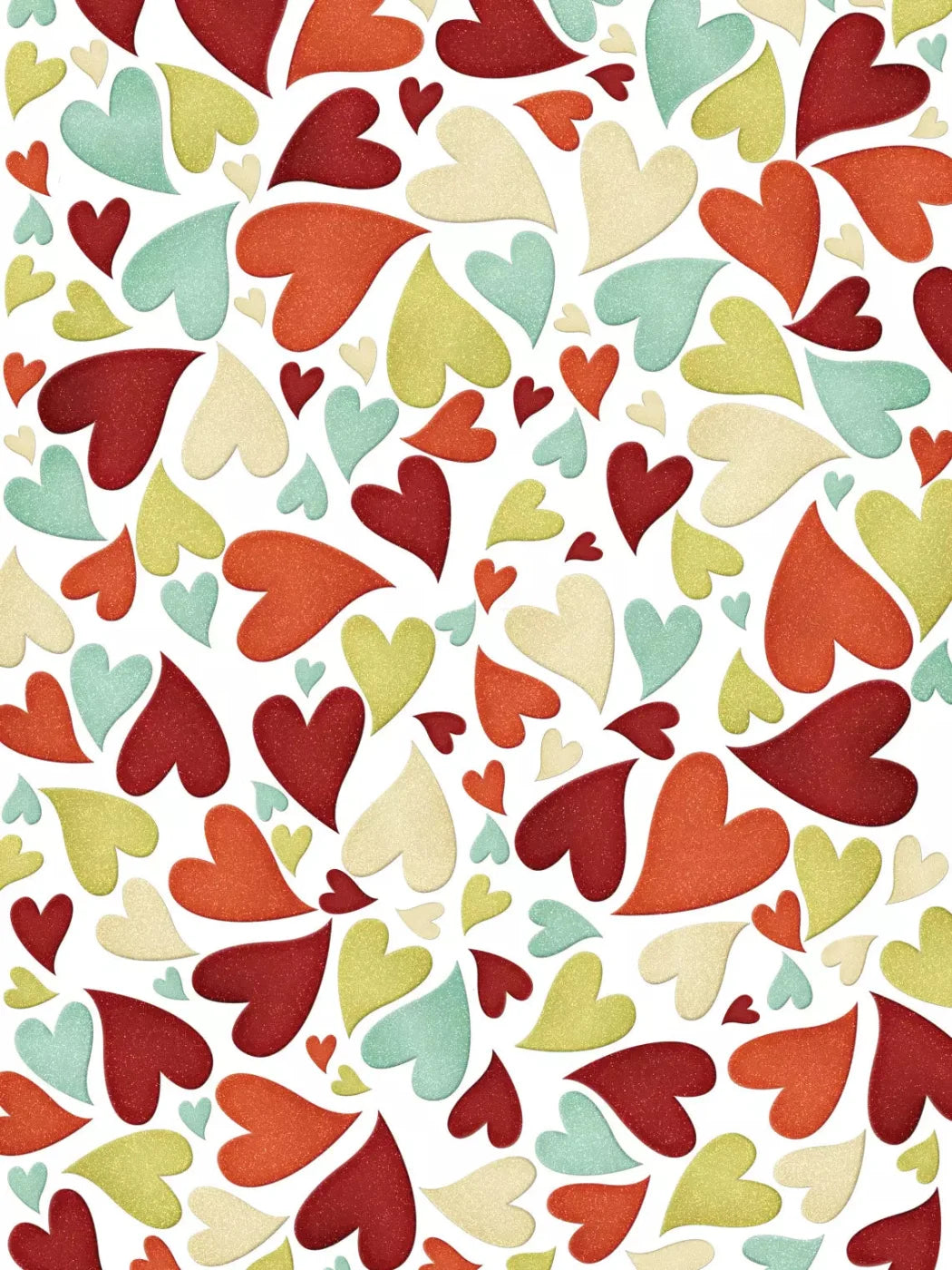 Tumbled Hearts 5X7 Ultracloth ( 60 X 84 Inch ) Backdrop