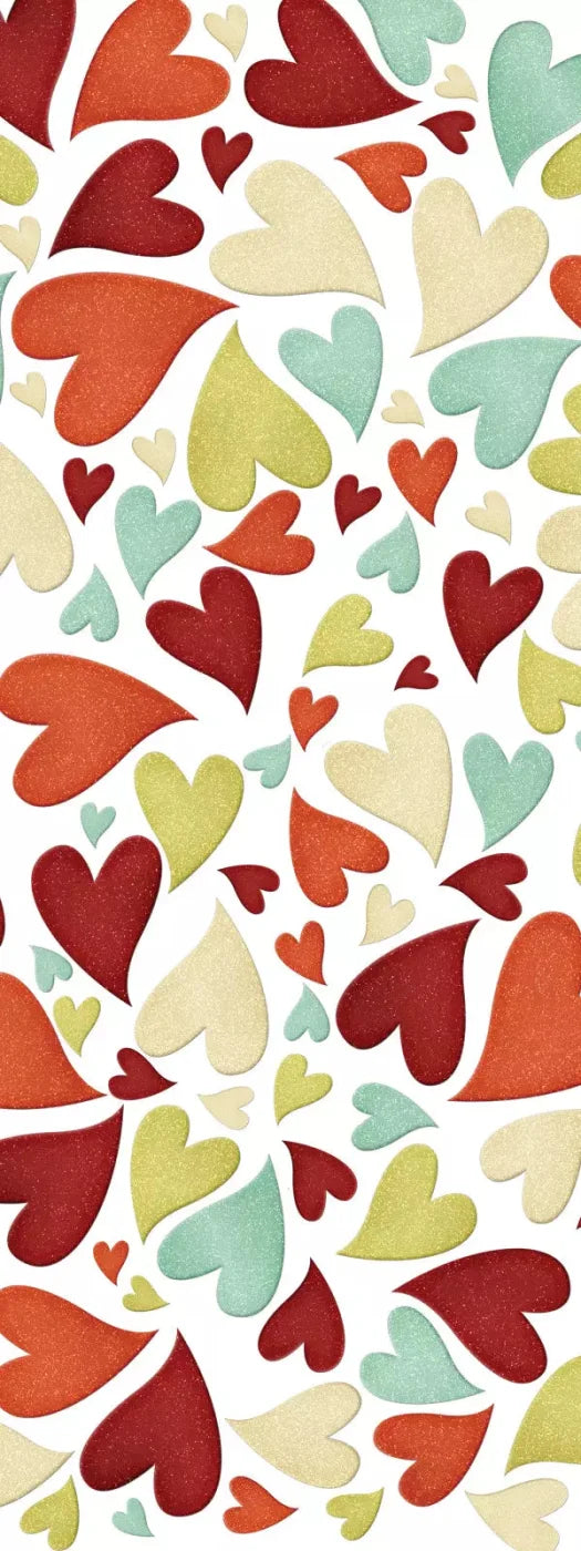 Tumbled Hearts 8X20 Ultracloth ( 96 X 240 Inch ) Backdrop