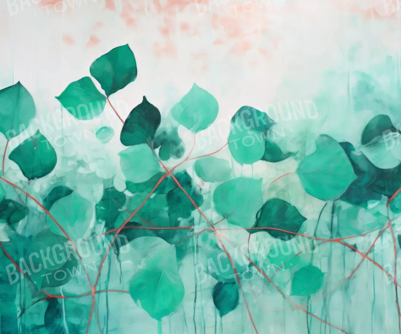 Green Leaves 12’X10’ Ultracloth (144 X 120 Inch) Backdrop