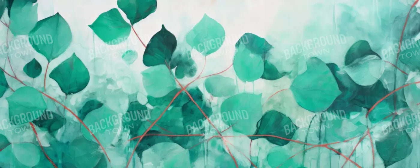 Green Leaves 20’X8’ Ultracloth (240 X 96 Inch) Backdrop