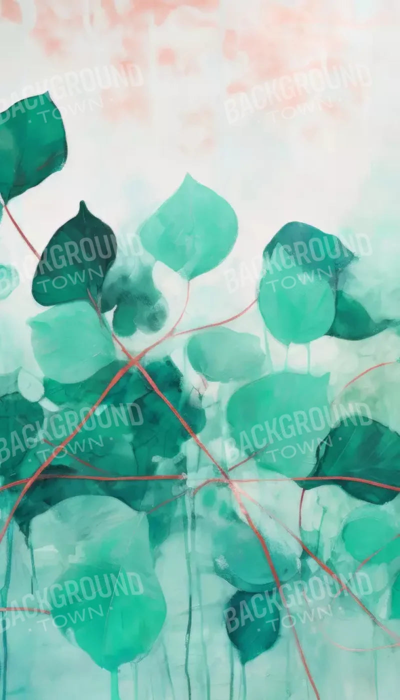 Green Leaves 8’X14’ Ultracloth (96 X 168 Inch) Backdrop