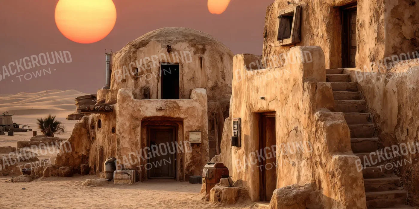 Twin Suns Desert 16’x8’ UltraCloth (192 x 96 inch) Backdrop