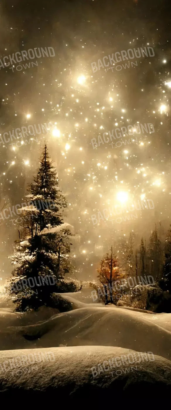 Twinkling Snowscape Ii 5’X12’ Ultracloth For Westcott X-Drop (60 X 144 Inch) Backdrop