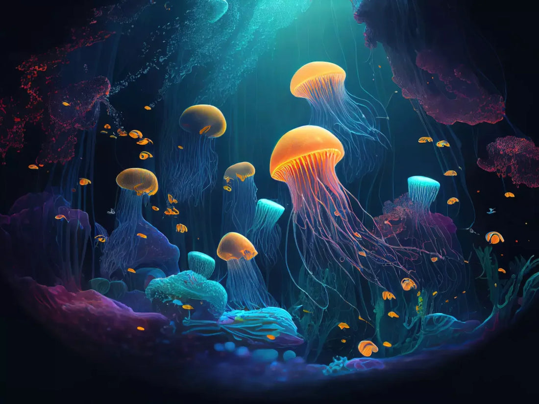 Under The Ocean 6’8’X5’ Fleece (80 X 60 Inch) Backdrop