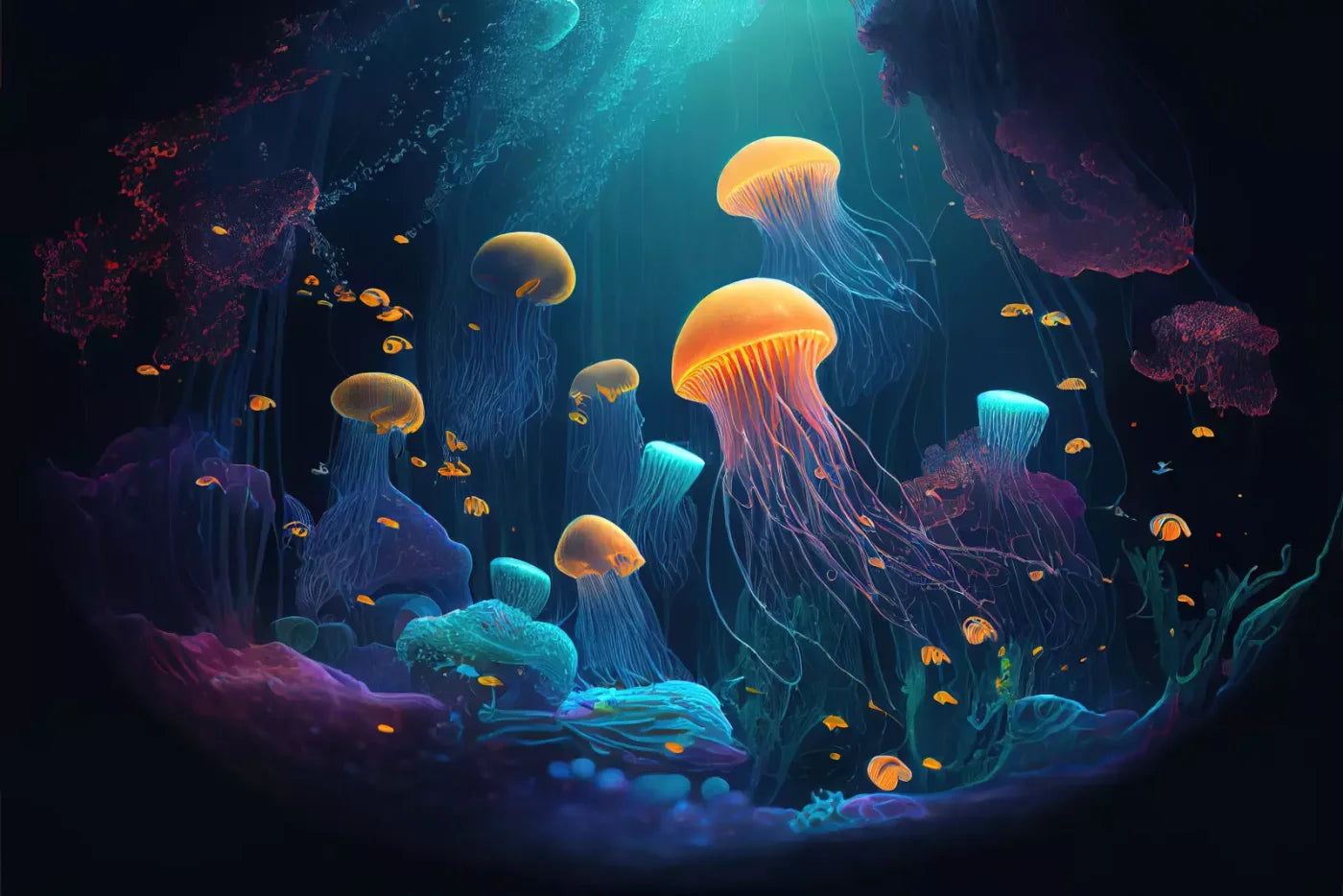 Under The Ocean 8’X5’ Ultracloth (96 X 60 Inch) Backdrop