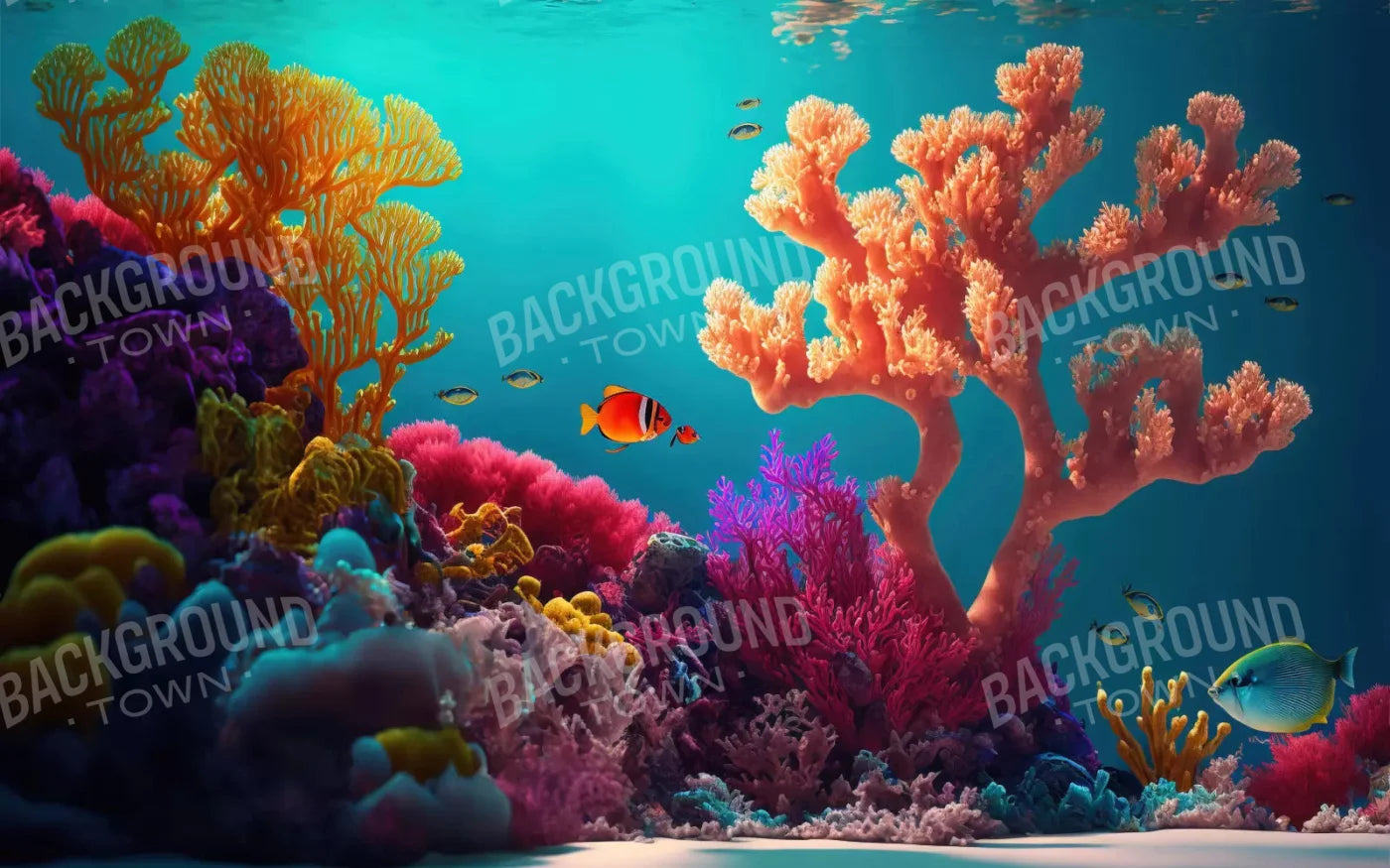 Under The Sea 14X9 Ultracloth ( 168 X 108 Inch ) Backdrop