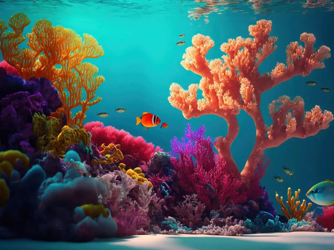 Under The Sea 68X5 Fleece ( 80 X 60 Inch ) Backdrop