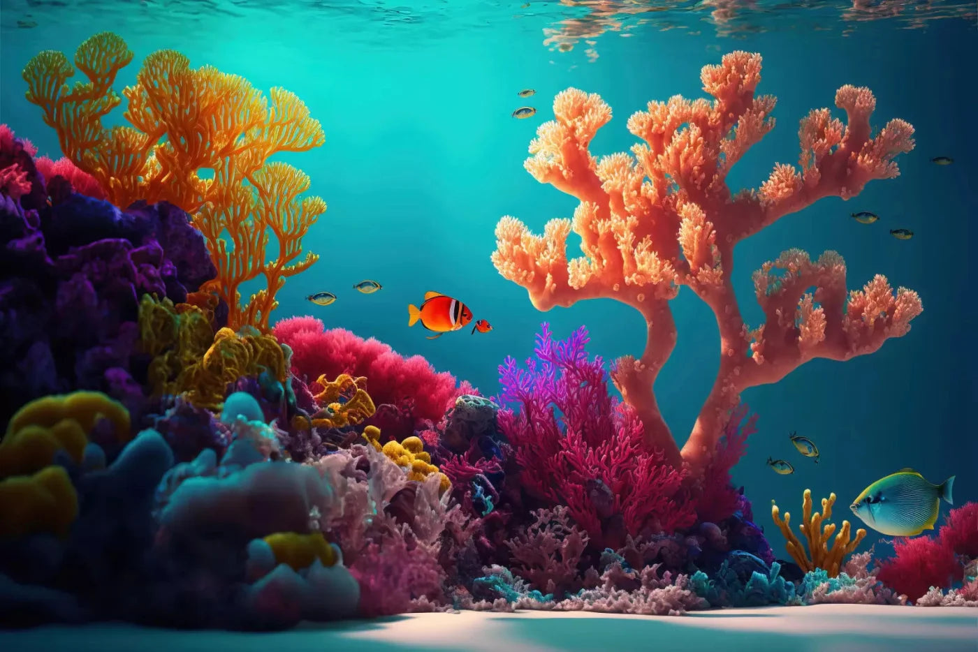 Under The Sea 8X5 Ultracloth ( 96 X 60 Inch ) Backdrop