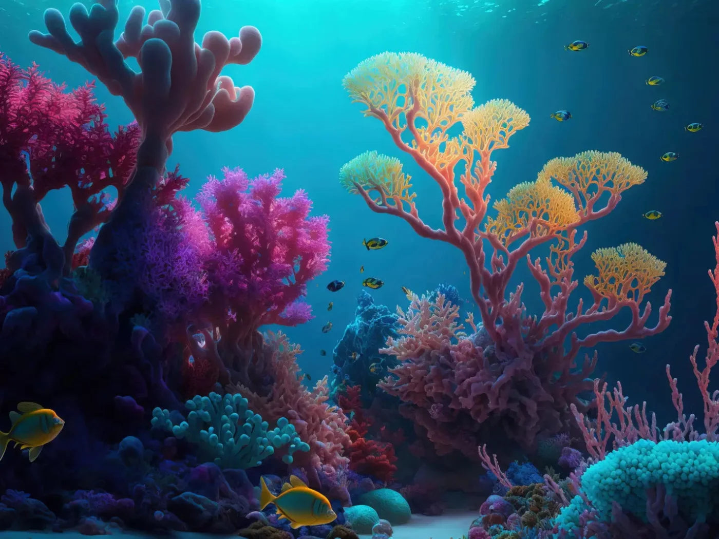 Under The Seas 68X5 Fleece ( 80 X 60 Inch ) Backdrop