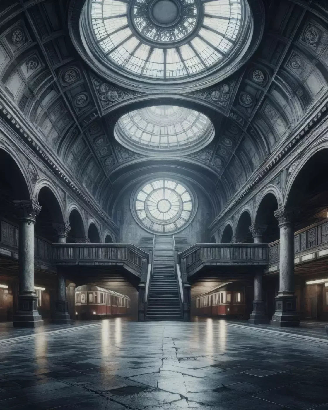 Undergroundsubway 8’X10’ Fleece (96 X 120 Inch) Backdrop