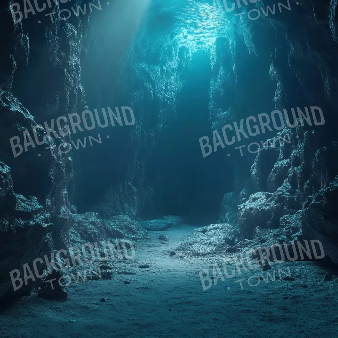 UnderwaterCave 8’x8’ Fleece (96 x 96 inch) Backdrop
