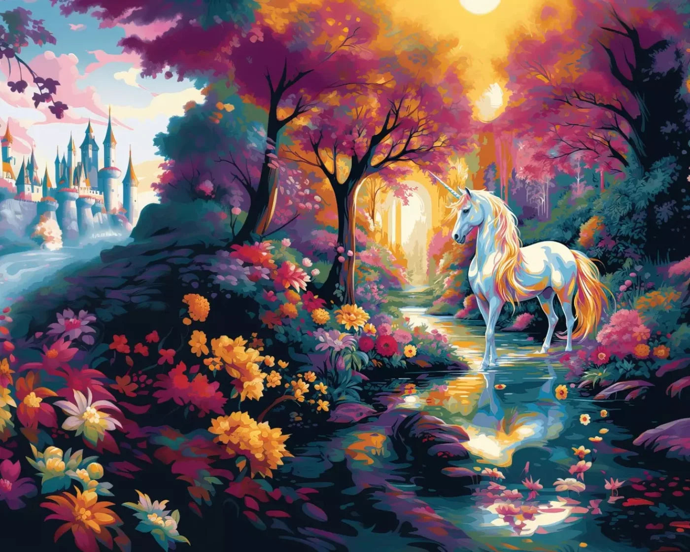 Unicorn Dreams 10’X8’ Fleece (120 X 96 Inch) Backdrop