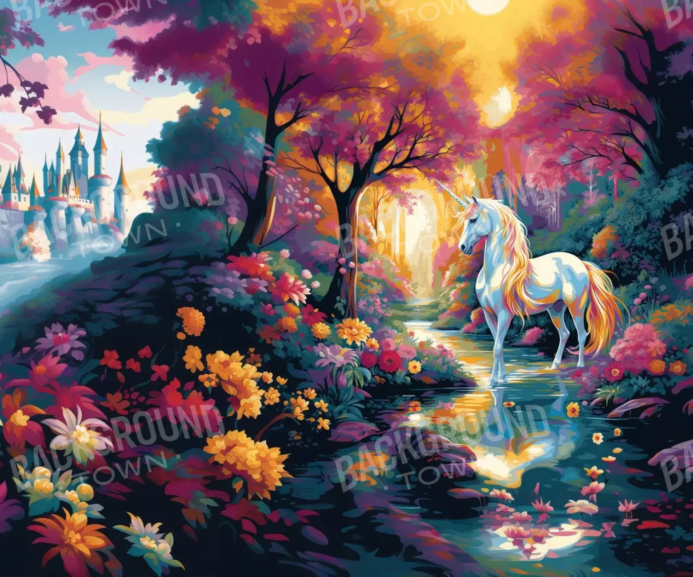 Unicorn Dreams 12’X10’ Ultracloth (144 X 120 Inch) Backdrop