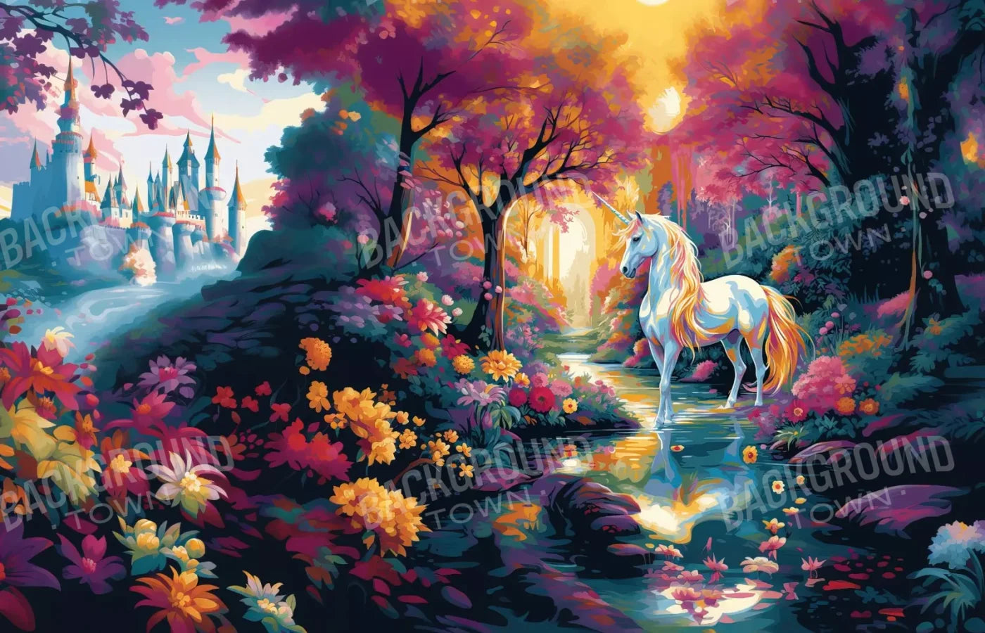 Unicorn Dreams 14’X9’ Ultracloth (168 X 108 Inch) Backdrop