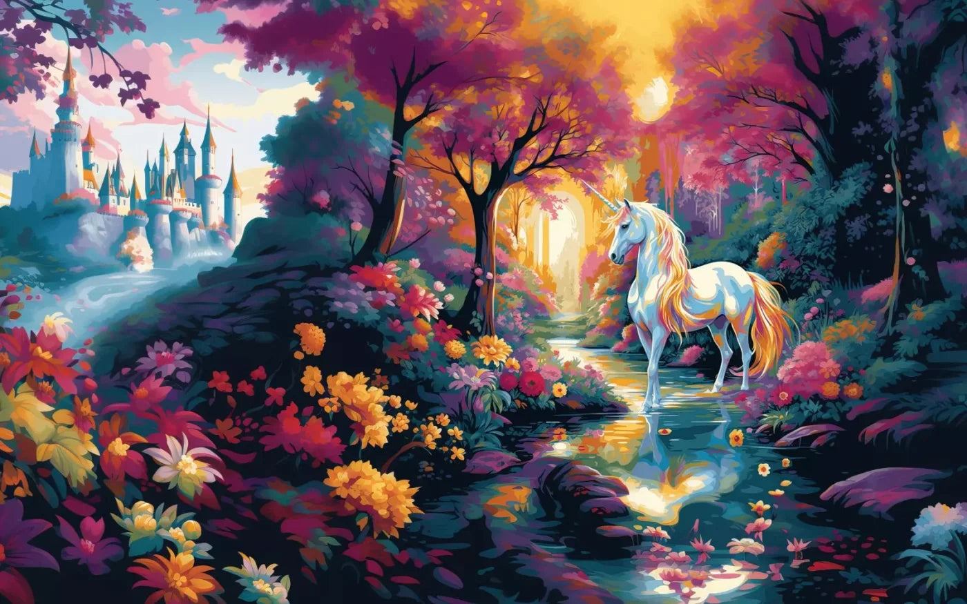 Unicorn Dreams 8’X5’ Ultracloth (96 X 60 Inch) Backdrop