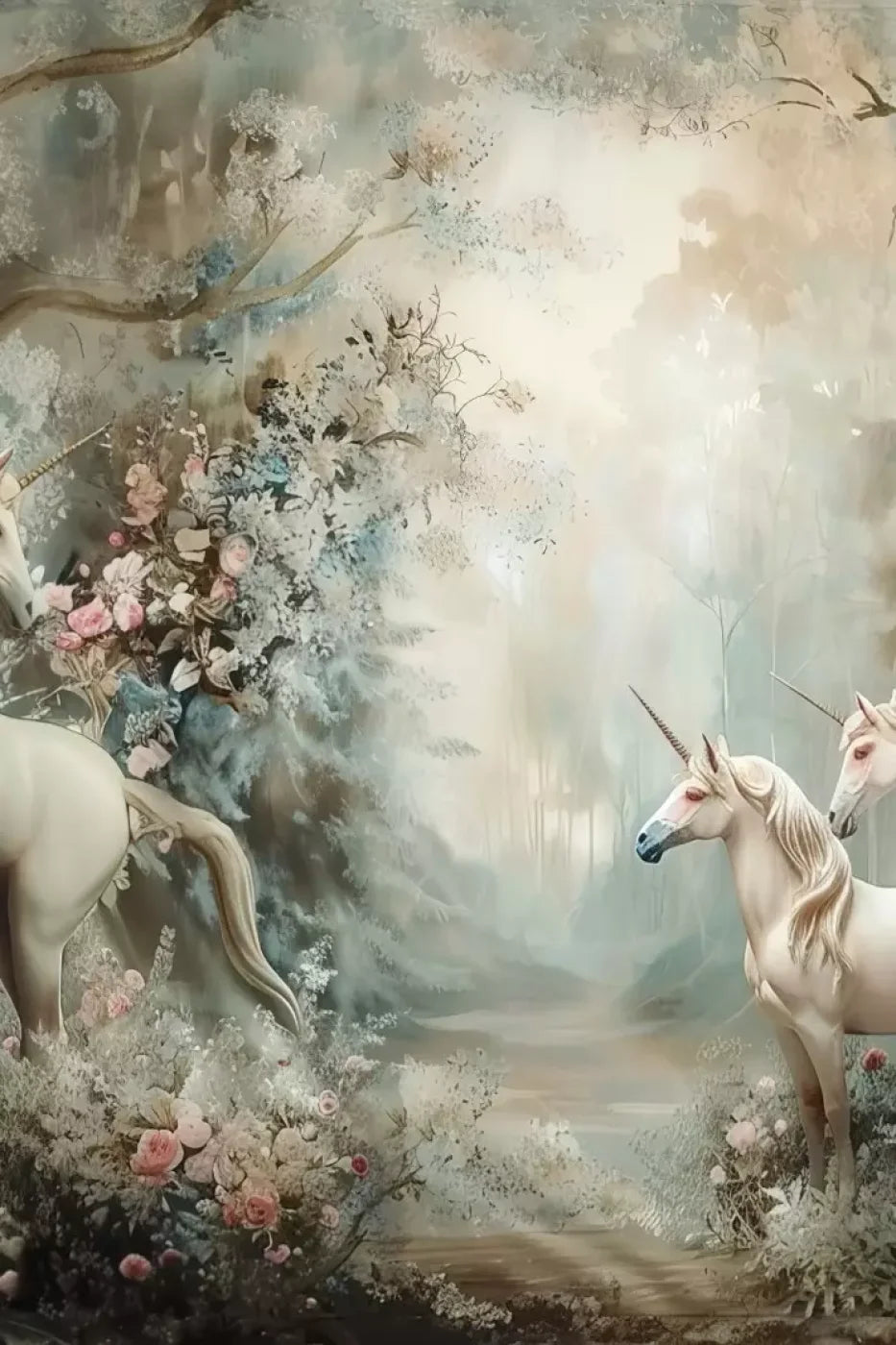 Unicorn Family Backdrop