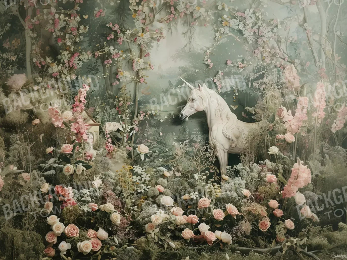 Unicorn Spotting 6’8X5’ Fleece (80 X 60 Inch) Backdrop