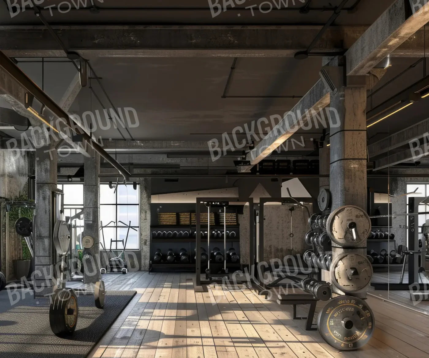 Urban Fitness Center 12’x10’ UltraCloth (144 x 120 inch) Backdrop