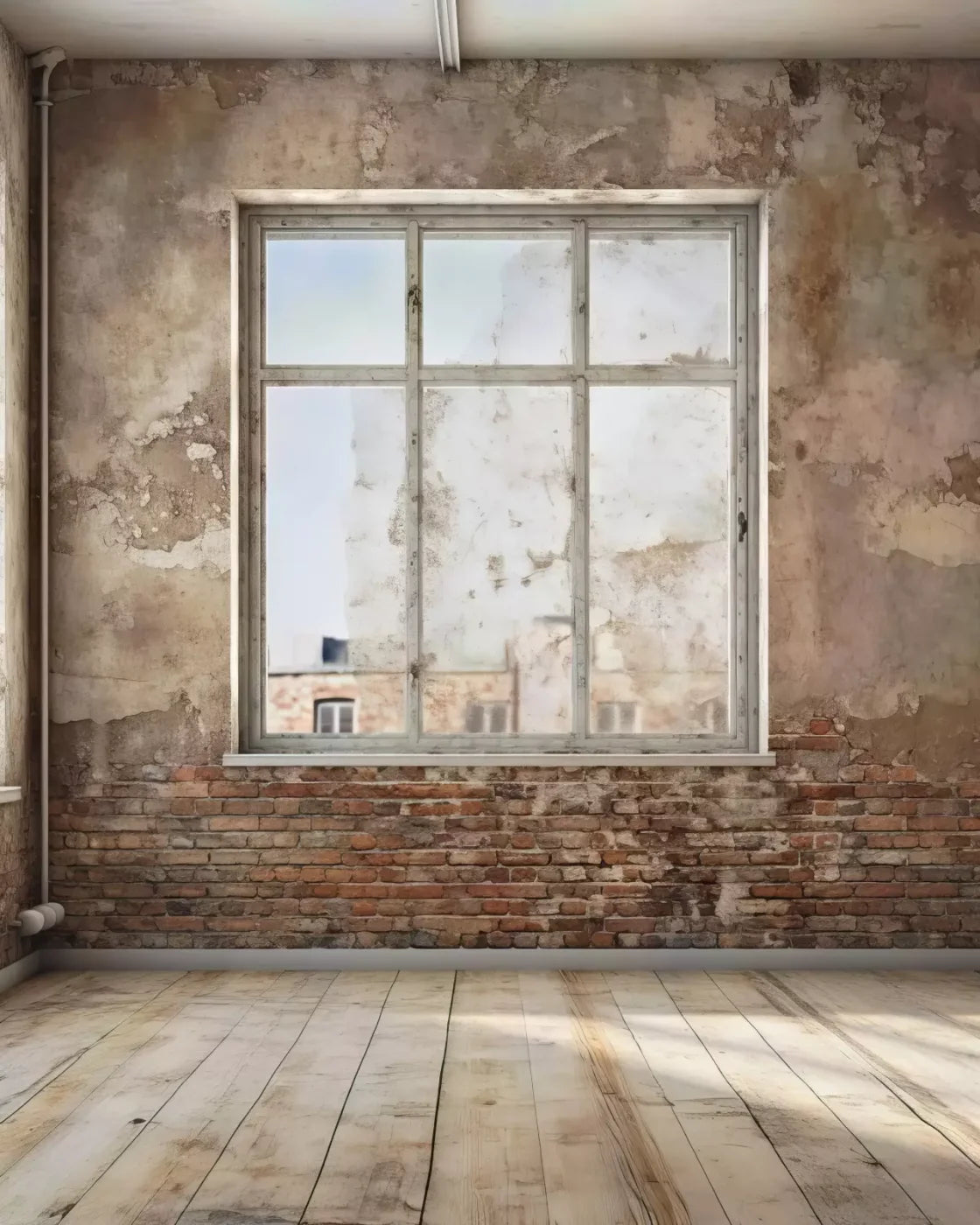 Urban Life I 8X10 Fleece ( 96 X 120 Inch ) Backdrop