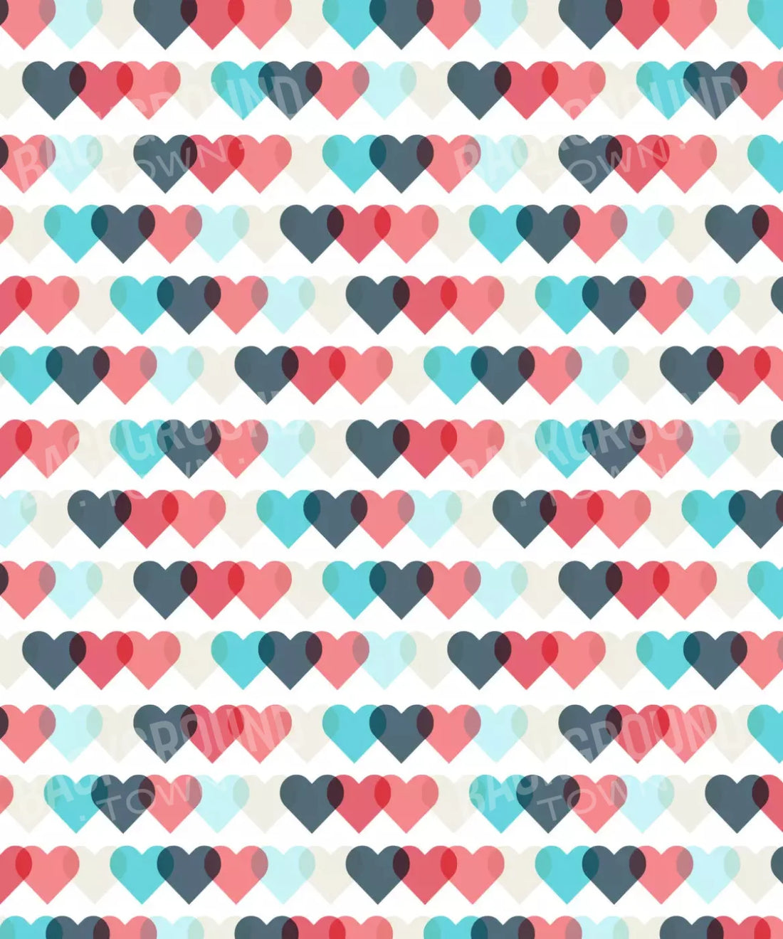 Multi-Color Valentines Day Backdrop for Photography