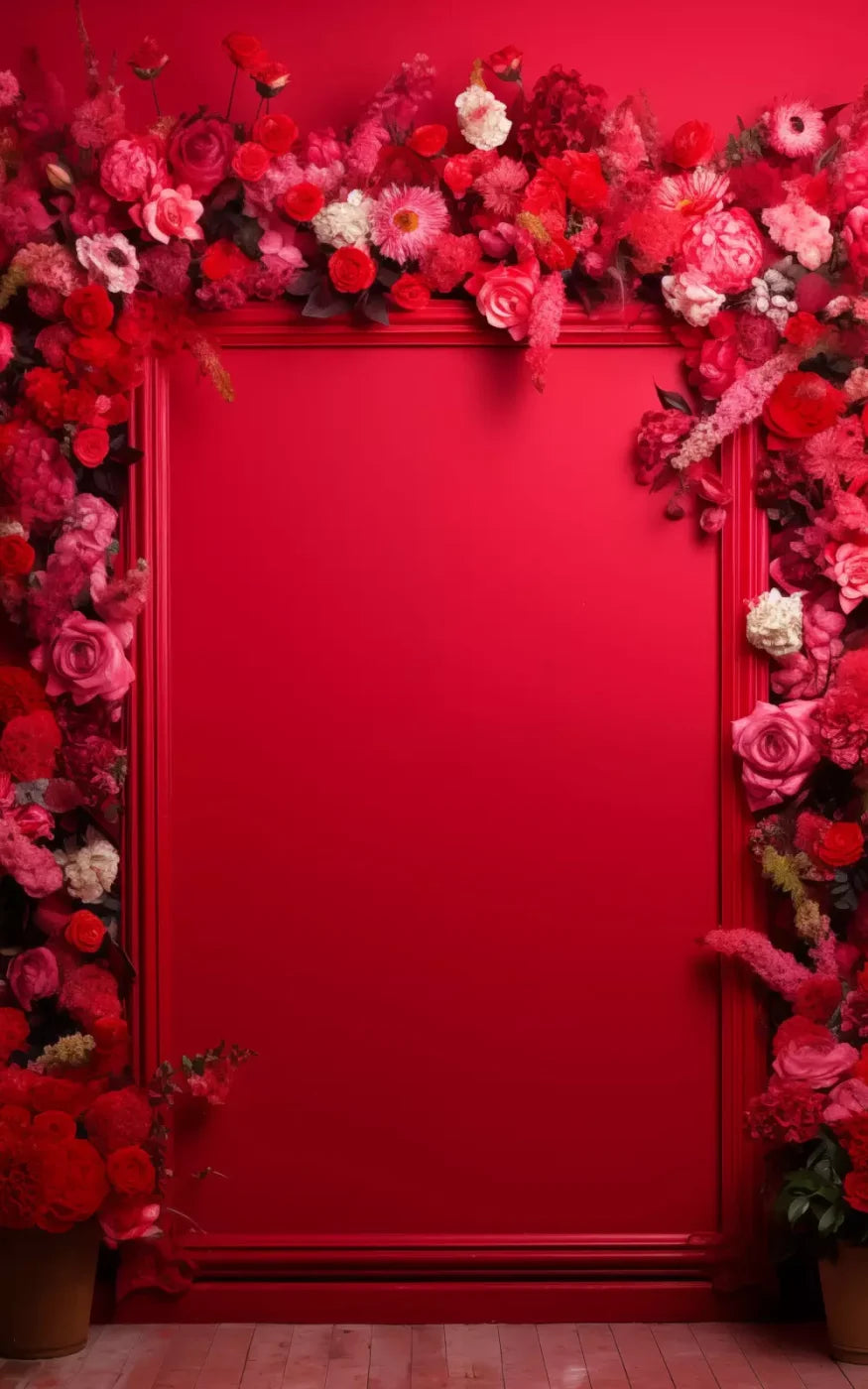 Valentine Red I 5X8 Ultracloth ( 60 X 96 Inch ) Backdrop