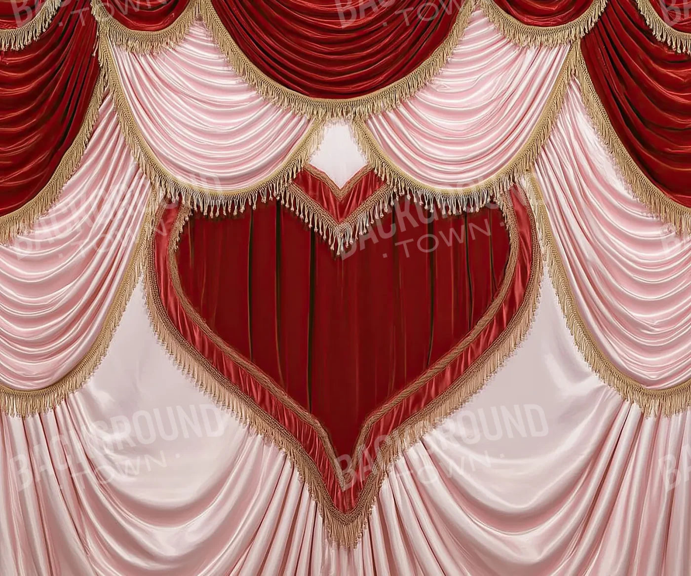 Valentines Day Heart Theater I 12’x10’ UltraCloth (144 x 120 inch) Backdrop