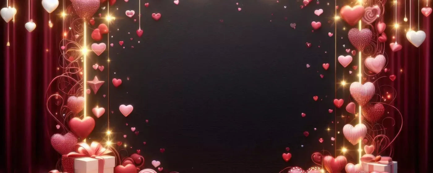 Valentines Hearts 20’X8’ Ultracloth (240 X 96 Inch) Backdrop
