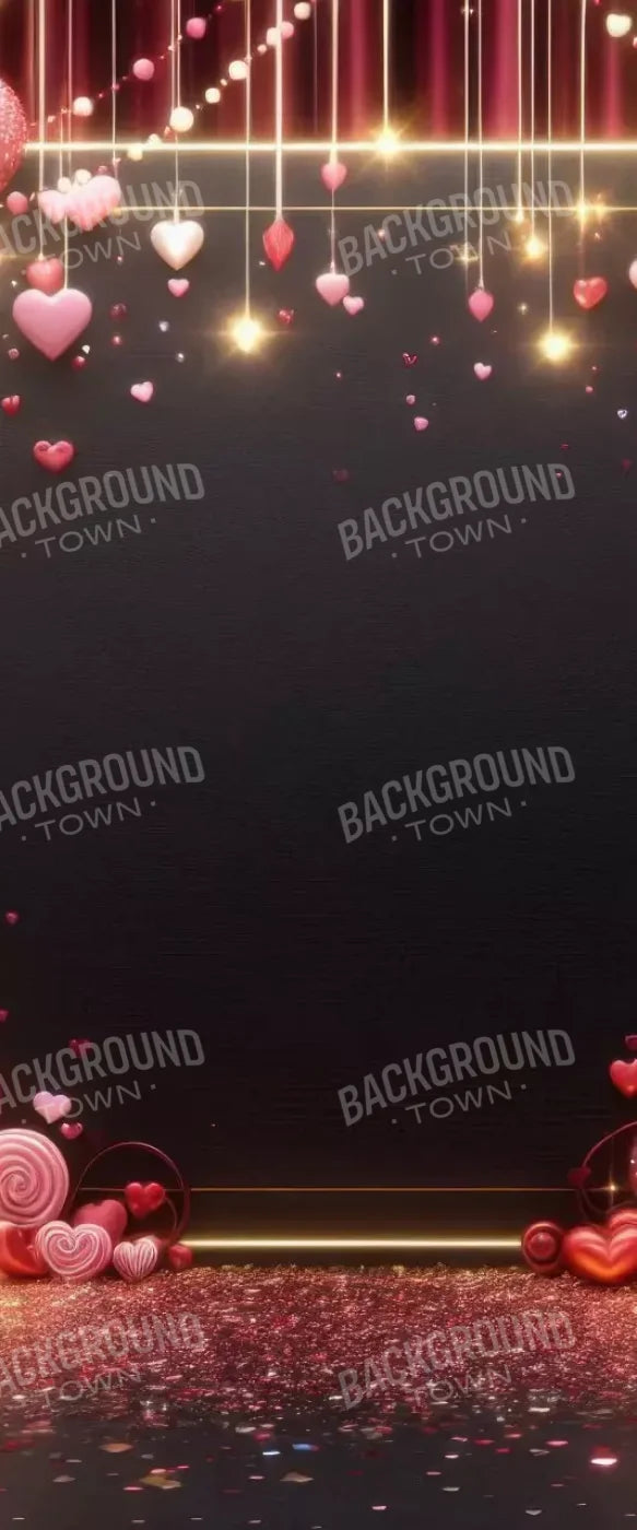 Valentines Hearts 5’X12’ Ultracloth For Westcott X-Drop (60 X 144 Inch) Backdrop