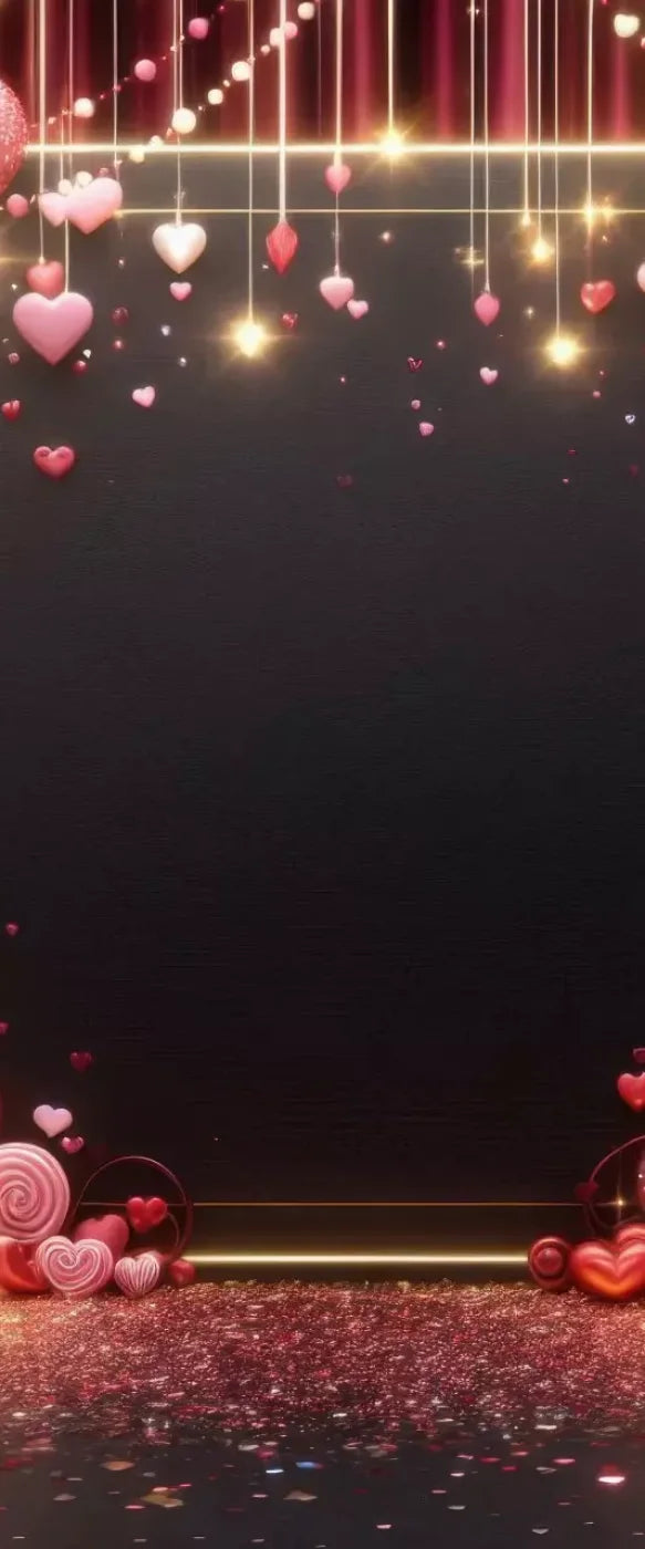 Valentines Hearts 5’X12’ Ultracloth For Westcott X-Drop (60 X 144 Inch) Backdrop