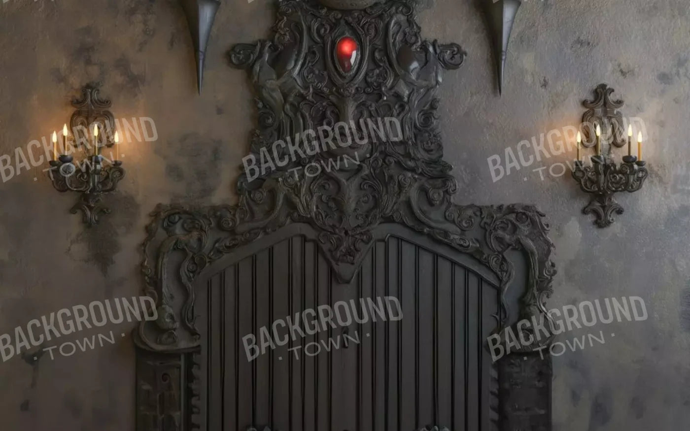 Vampire Bedroom Wall Ii 8’X5’ Ultracloth (96 X 60 Inch) Backdrop